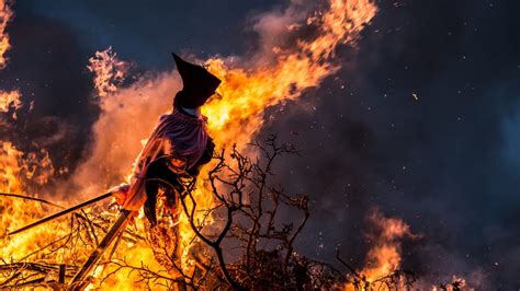 Set fire to the witch effigy